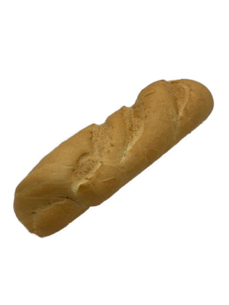 Afbeelding van Wit tarwestokbrood half (voorgebakken en in plastic verpakt)