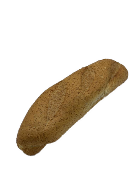 Afbeelding van Bruin tarwestokbrood half (voorgebakken en in plastic verpakt)