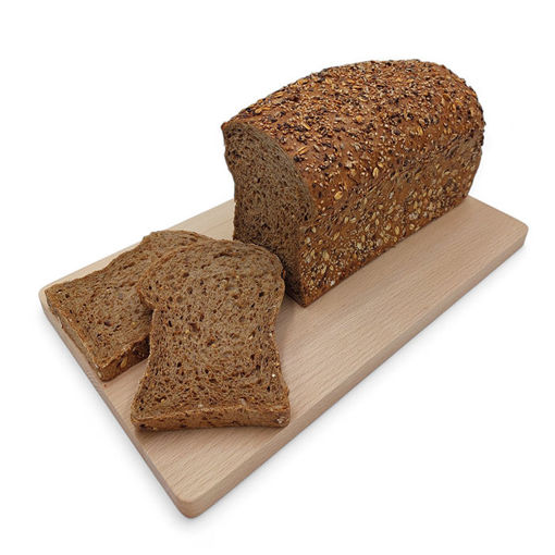 Afbeelding van Binnenveld bruin meergranenbrood met gem zaden deco