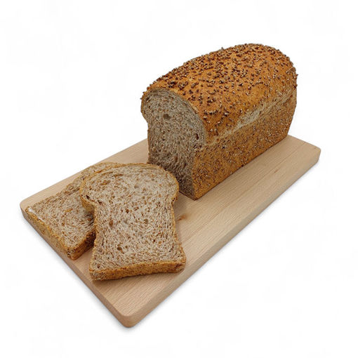Afbeelding van Grof volkoren tarwebrood met hele tarwekorrels
