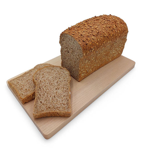 Afbeelding van Volkoren tarwebrood met havervlokken deco