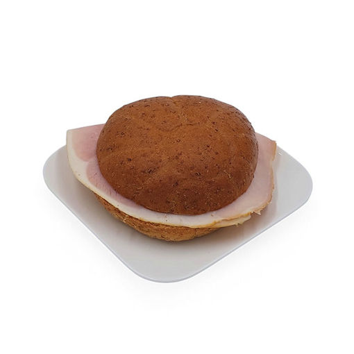 Afbeelding van Zachte tarwebol met grill ham