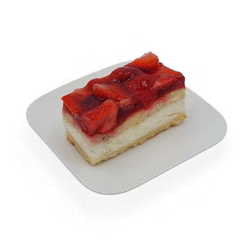 Afbeelding van Aardbeien roomkaas gebak GLUTEN- EN LACTOSEVRIJ