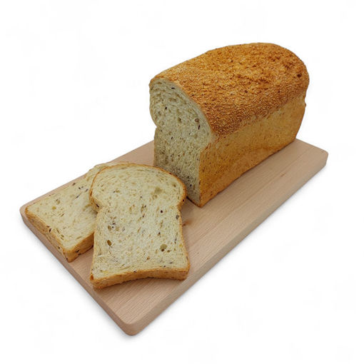 Afbeelding van Wit tarwe maisbrood met mais deco